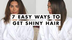 how to get shiny hair silky hair