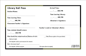 Hall Pass Cards Template Monitor Class Classroom To Azizim Co