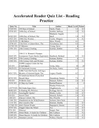 accelerated reader quiz list egusd