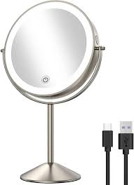 houflody 8 inch lighted makeup mirror