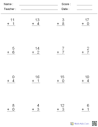 Use this double digit with regrouping worksheet as an additional resource for your students. Addition Worksheets Dynamically Created Addition Worksheets