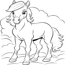 horse coloring book a fun horses and