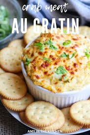 crab meat au gratin hot and cheesy dip