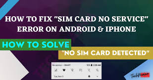 Remove the sim card from the sim tray/sim slot. Fixed Sim Card No Service Error On Android Iphone 2021 Techmaina