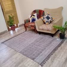 white rectangle cotton printed rugs