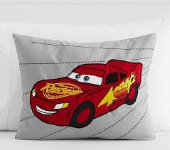Disney Pixar Cars Lightning Mcqueen Lumbar Decorative Pillow Pottery Barn Kids