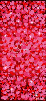 glitter red heart wallpaper for iphone