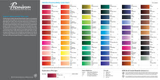 Shinhan Watercolor Paint Color Chart Paint Color Chart
