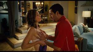 Jessica Biel hot sexy and Adam Sandler groping her boobs…