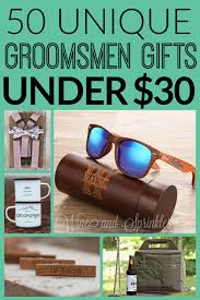 unique groomsman gifts under 30