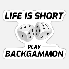 backgammon player board game funny