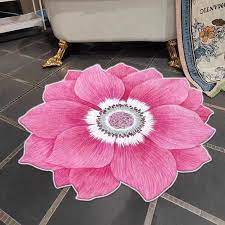 flower shaped carpets for living room