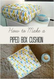 Piped Box Cushion Tutorial Tea And A