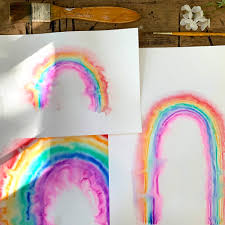7 rainbow art projects drawn