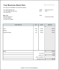 Independent Contractor Invoice Template Excel Free Pdf Word Doc