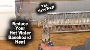 how to reduce hot water baseboard heat