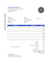 Launch excel, create a blank spreadsheet, and then set up the layout by changing the borders of some of the cells. Cash Receipt Templates Free Download Invoice Simple