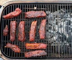 individually smoked pork ribs bark in