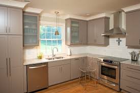 Taupe Kitchen Cabinets Contemporary