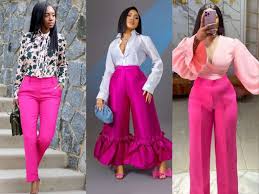 how to wear pink pant outfits for women