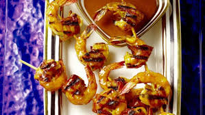bacon wrapped shrimp with chipotle bbq