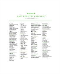 5 baby gift registry checklists free