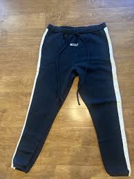 side stripe sweatpants fw19 black