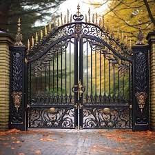 front entry wrought iron gate