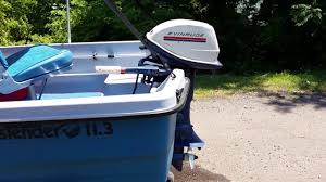 Black heavy duty boat t top centre console cover sun shelter oceansouth canvas. Basstender 11 3 With Evinrude 6hp Youtube