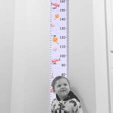 Wooden Baby Height Measure Ruler Wall Sticker Kids Growth