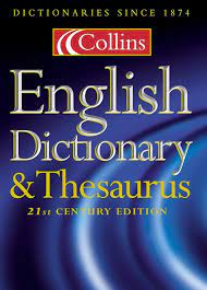 Collins Thesaurus Dictionary gambar png