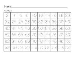 Count By 2s 3s 5s 10s Trace Numbers Notice Patterns