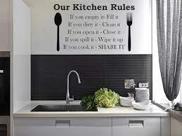 Kitchen Wall Quote Our Kitchen Rules