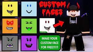 create your own custom face in roblox