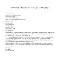 Administrative Assistant Sample Cover Letters Dew Drops