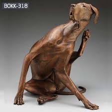 Casting Bronze Dog Garden Statues