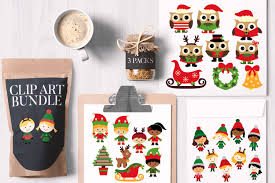 Christmas Kids And Owls Bundle Graphic By Revidevi Creative Fabrica