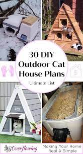 30 Best Diy Outdoor Cat House Plans