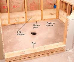 how to install a mortared shower pan
