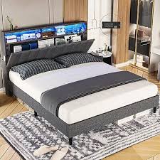Queen Size Bed Frame With Led Lights
