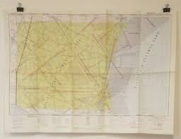 Details About Vintage 1944 Sectional Aeronautical Chart Jacksonville Restricted Air Map 35x25