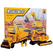 Material didáctico bloques grandes tipo lego. Comprar Juego De Construccion Camion Obras Publicas Tipo Lego Ausini