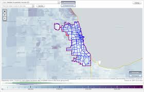 chicago il neighborhood map income