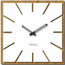 wooden wall clock made of hdf board