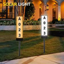 Solar Powered House Address Numbers