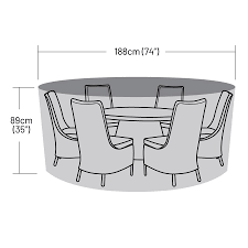 6 seater 188cm diameter table cover
