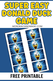 where s donald duck game free printable