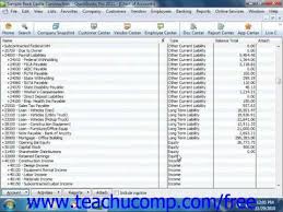 Quickbooks 2011 Tutorial The Chart Of Accounts Intuit Training Lesson 1 9