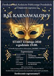 Zaproszenie na bal karnawałowy do Osjakowa - Wieluń i okolice