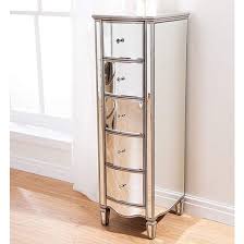 stafford mirrored chest of drawers tall